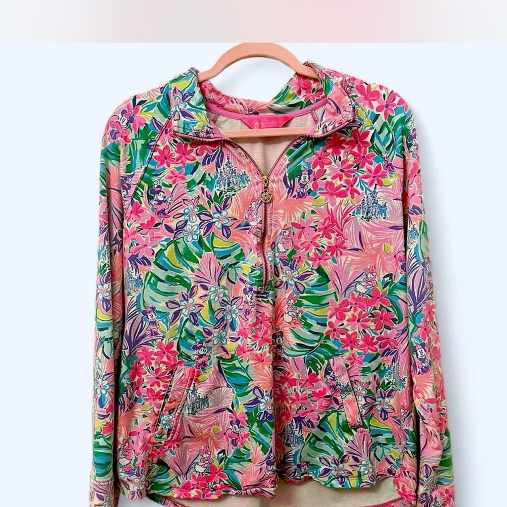 Lilly Pulitzer Vibrant Floral Zip-Up Hoodie